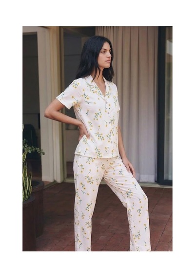 Fit Women Viskon Karışım Homewear Çok Renkli Pijama Takımı