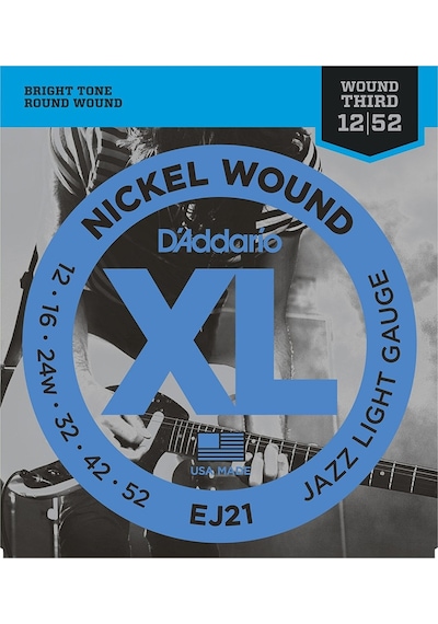 D'addario Ej21 Nickel Wound. Jazz Light. 12-52 012-052 Takım Tel D'addario Ej21 Nickel Wound. Jazz Light. 12-52 012-052 Takım Tel