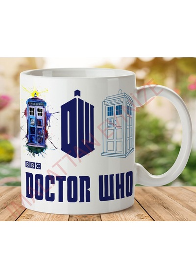 Doctor Who Bbc İki Tarafı Baskılı Kupa Bardak Çok Renkli