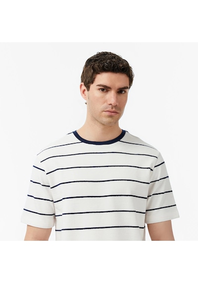 Nautica Regular Fit Çizgili Erkek T-shirt V65320t Lacivert