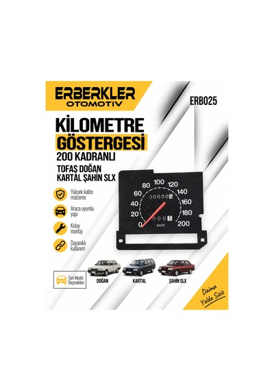 Kilometre Göstergesi 200 Kadranlı - Tofaş Doğan Kartal Şahin Slx - Erb1876