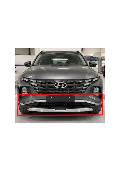2021-2023 Hyundai Tucson Ön Tampon Koruma Difüzör İthal Premium Ön Tampon Eki Sportif Tasarım