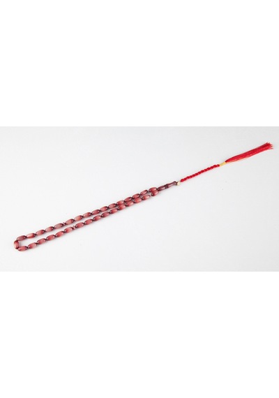 Lapisdo Sıkma Kehribar Tombul Kapsül Kesim 6.5x12.5mm Tesbih