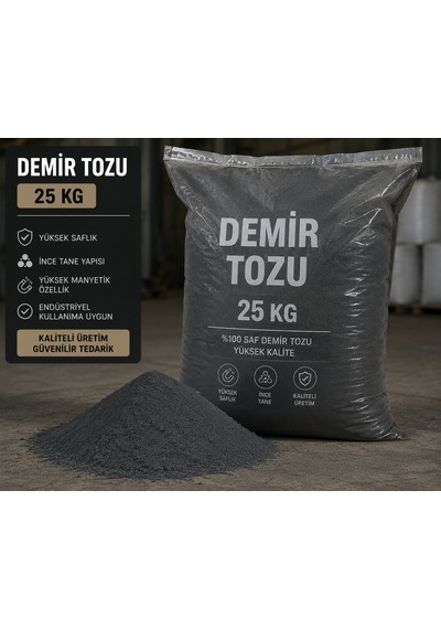 Saf Laboratuvar Kalite Demir Tozu 25 Kg