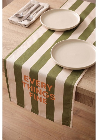 Everythings Fine Baskılı Runner 40x140 Cm Çok Renkli