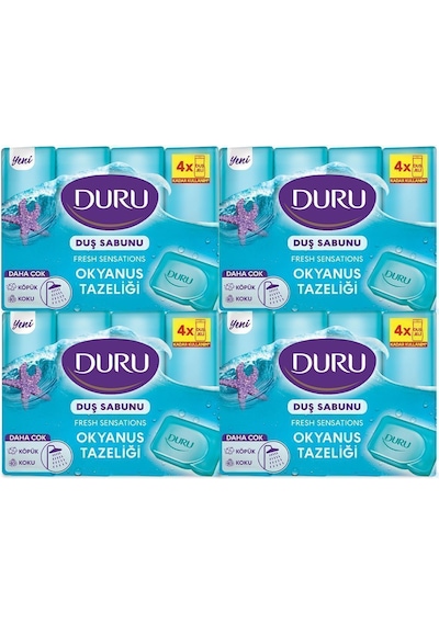 Duru Fresh Duş Sabunu Okyanus Tazeliği 4 x 150 G 16'lı