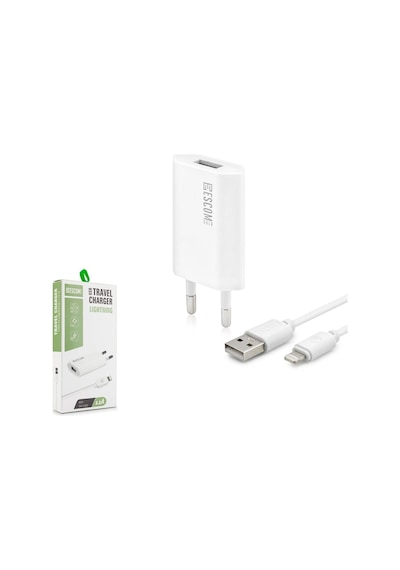 Escom Gold Esc-505 Telefon Şarj Aleti Set Quick Apple Uyumlu iPhone 1.1A (515924590)