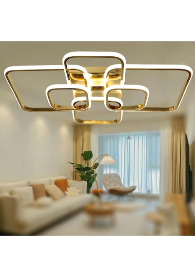 Tt500-6-sr Tt Ayd. Sarı Kaplama Gün Işığı 6 Lı Led Avize SARI