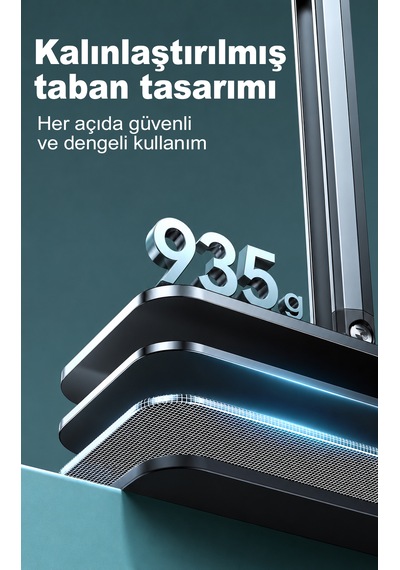 İpad Uyumlu Tablet Ve Telefon Tutucu Metal Masa Kelepçeli 360 Stand