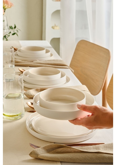 Karaca  Earth Collection Finesse 24 Parça 6 Kişilik Yemek Takımı Bej