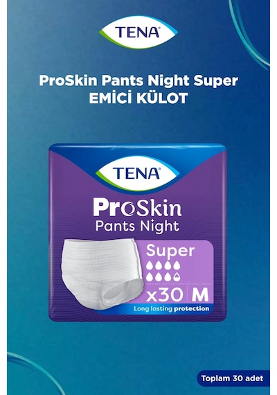 Tena Proskin Pants Süper Night Gece Emici Külot Bezi M 360 Adet