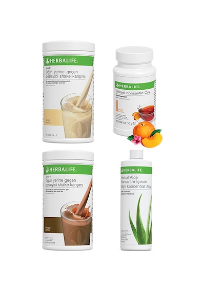 Herbalife Shake Vanilyalı,çikolatalı 1 Adet Aloe Vera 1 Adet Ve Şeftali Çay 50 Gr 1 Adet