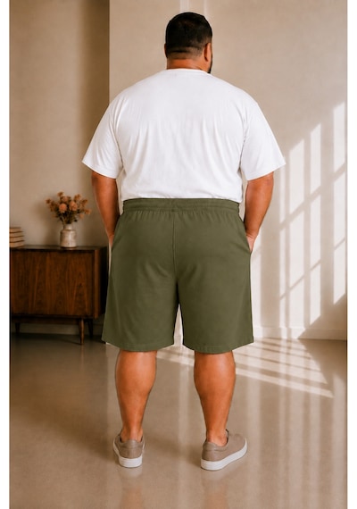 Sngl Tekstil Erkek Büyük Beden Kapri 3xl 4xl 5xl 6xl 7xl 8xl 9xl Yeşil