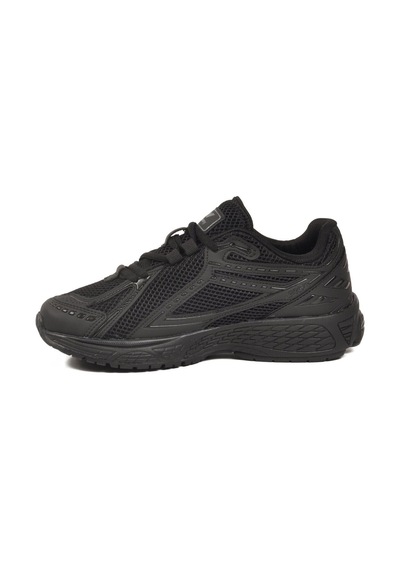 Walkway Siyah Fileli Hafif Esnek Hafızalı Taban Unisex Spor Ayakkabı Ruth G Siyah