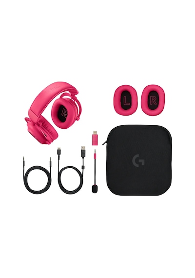 Logitech G Pro X 2 Lıghtspeed Kablosuz Bluetooth Magenta Gaming Kulaklık Logitech G Pro X 2 Lıghtspeed Kablosuz Bluetooth Magenta Gaming Kulaklık