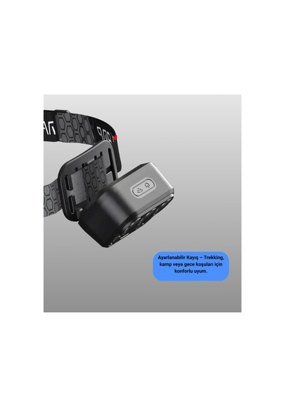 Usb Şarjlı Led Kafa Lambası 300 Lümen Güç Göstergeli - Hs08372808-4593 Diğer