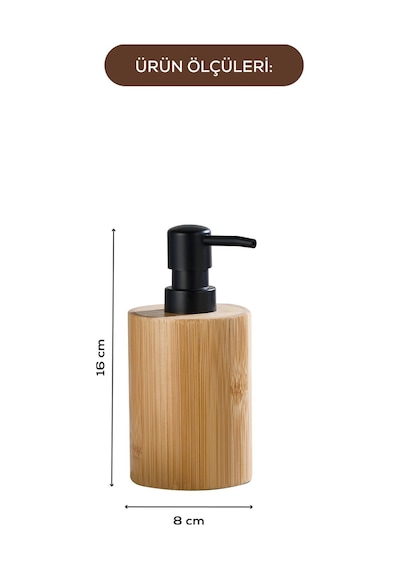 Vienev Bambu Yuvarlak Sıvı Sabunluk 210 Ml Çok Renkli