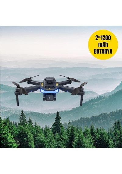 Corby Brushless Wifi Kameralı Drone Çift Bataryalı 720p Hd Kamera 90 Hareketli Kamera Ir Sensörlü
