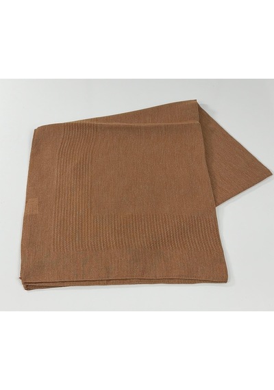 Miray Büyük Boy Pano Pamuk Eşarp - 120 X 120 - 0619 Fındık Kahve