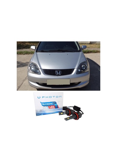 Honda Civic Hb Led Xenon Uzun Far Ampulü Hb3 Ultimate 9500 Lumens Yeni Seri Beyaz 2004-2006