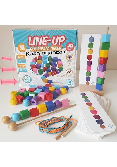 Line-up Bul Diz Sırala 3-6 Yaş Görsel Hafıza Oyunu