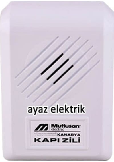 Mutlusan Tek Sesli Kanarya Kapı Zili N11.380