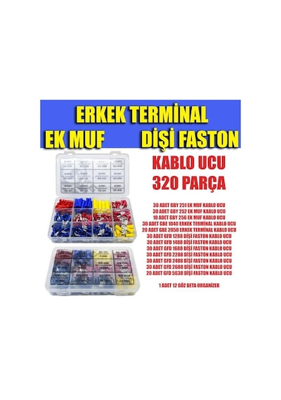 320 Parça Ek Muf Terminal Seti