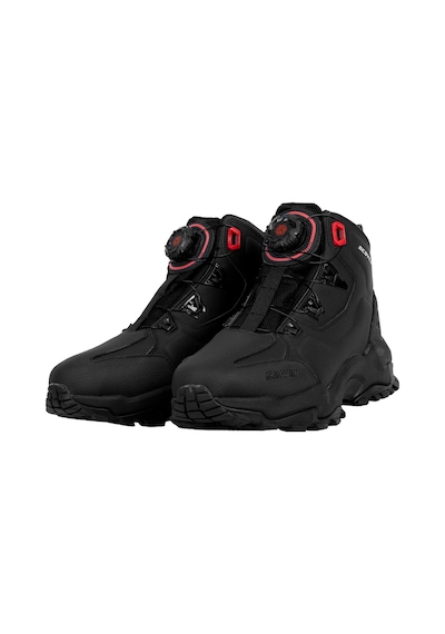 Ebakbak Motosiklet Touring Bot Mikrofiber Atop Bağcık 4 Mevsim Motorcu Botu Black