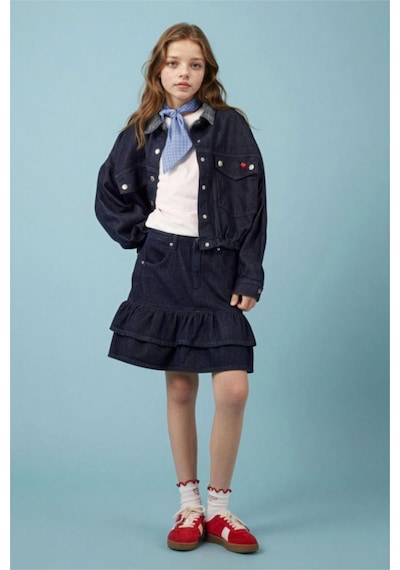 Defacto Denim Ceket Kız Çocuk H2269a826spnm28 Mavi-nm28