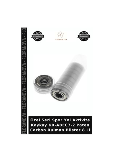Özel Seri Spor Yol Aktivite Kaykay Kr-abec7-2 Paten Carbon Rulman Blister 8 Li Çok Renkli