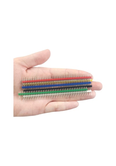 Alkatronik-30 Adet 40 Pin Erkek Header Seti 6 Renkli 2.54Mm Kırılabilir
