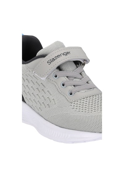 Slazenger Flarex Unisex Çocuk Cırt Cırtlı Gri / Koyu Gri Günlük Spor Ayakkabısı