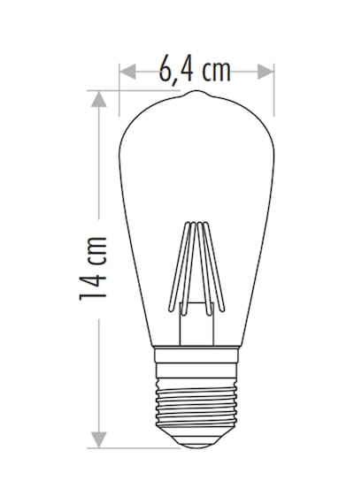 Cata 6w E27 2700k Amber Renk Rustik Led Ampul Ct-4350
