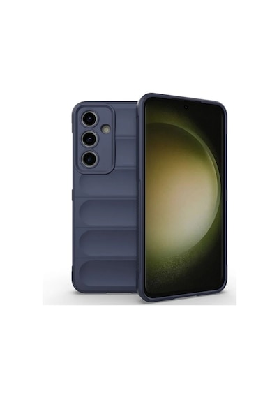 Samsung Galaxy A37 Uyumlu Silikon Kılıf - Kamera Korumalı Yeni Nesil Airbag Kapak - Lacivert Lacivert
