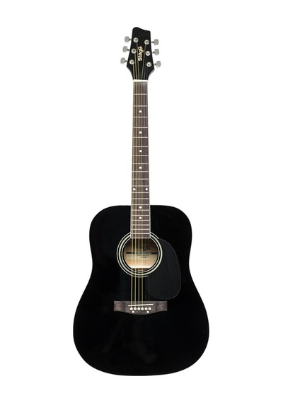 Stagg Sa20d Blk 4/4 Tam Boy Akustik Gitar