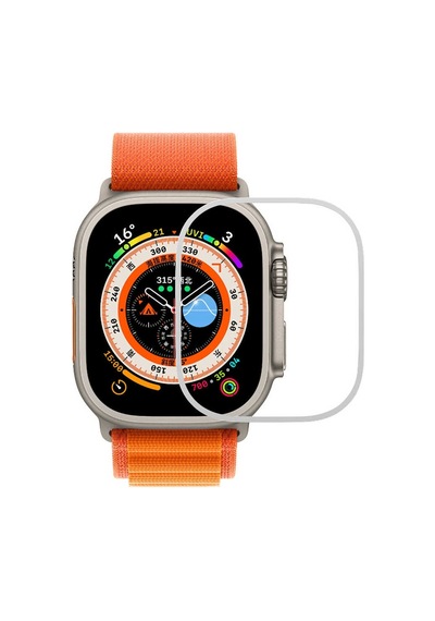 Watch Ultra 49mm Mkst Metal Kasa Koruyucu Saat Çerçevesi - Gümüş