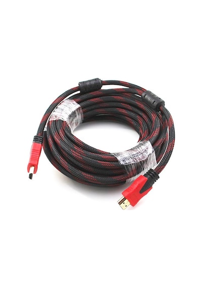 10M Metre Hdmi Kablo Full Hd Hdmi Altin Kaplama İpli Çift Filtreli