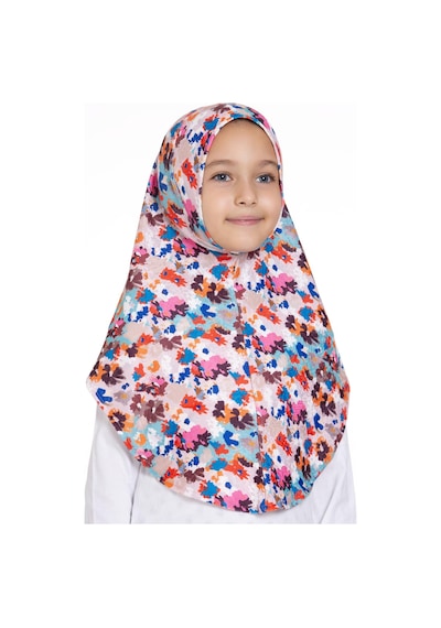 Hürrem Bone Bebe Mavisi Pratik Hazır Geçmeli Genç Tesettür Bone Jakar Desenli Hijab 2408 11 Bebe Mavisi