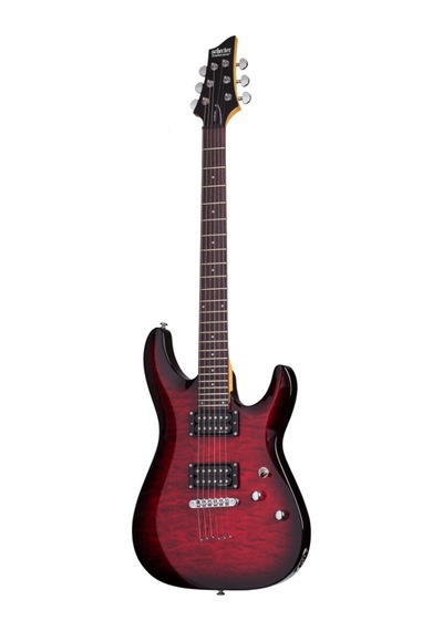 Schecter C-6 Plus Elektro Gitar (See-Thru Cherry Burst)