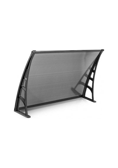 Lotus Kapı Pencere Üstü Pratik Sundurma 70x120 - Siyah Siyah