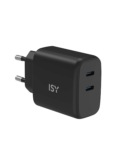 ISY IWC-0003 45 W 2XUSB C WT Güç Adaptörü Siyah