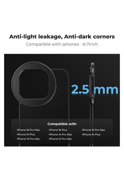 K&f Concept 6,7 İnç Manyetik Lens Filtre Montaj Adaptörü 67mm / Filtre Dahil Değildir Magnetic