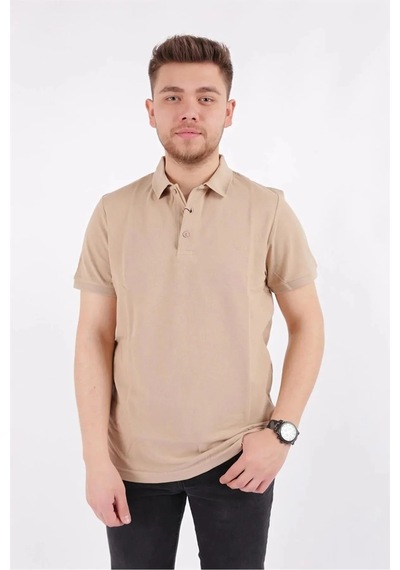 Cazador Erkek T-shirt Polo Yaka Pike 4613 Safari Bej