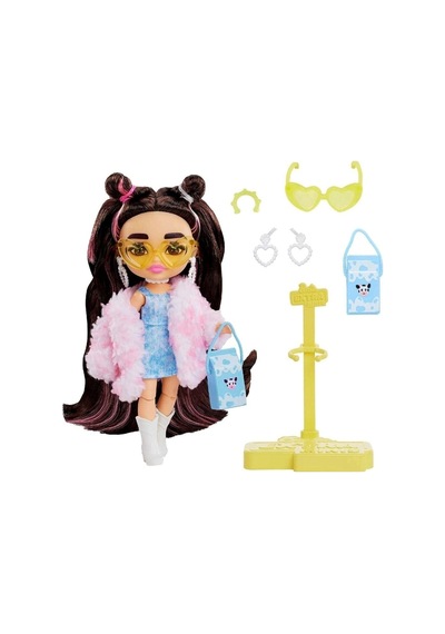 Extra Mini Bebekler Peluş Ceketli Elbise