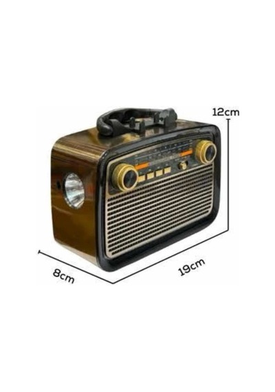 Nostaljik Radyo Bluetooth Bağlantılı Müzik Kutusu Ahşap 17820255