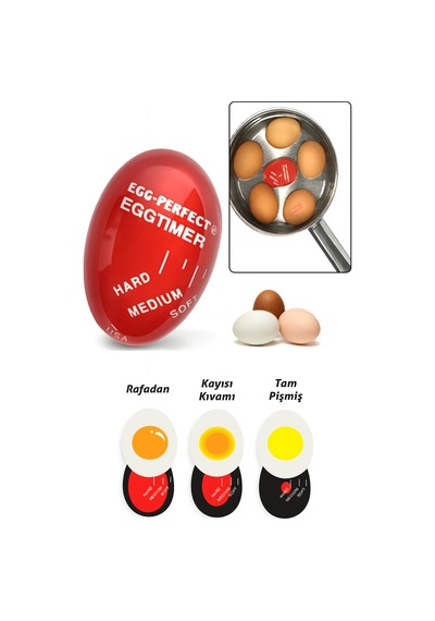 Yumurta Haşlama Zamanlayıcısı Dublör Yumurta Egg Timer Plastik
