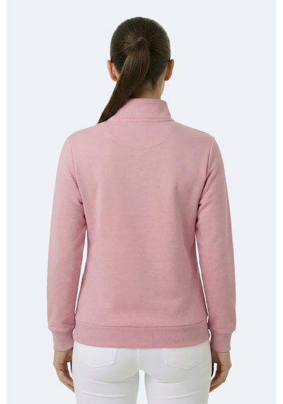 Slazenger Maxıs I Kadın Dik Yaka Fermuarlı Gül Sweatshırt Gülkurusu
