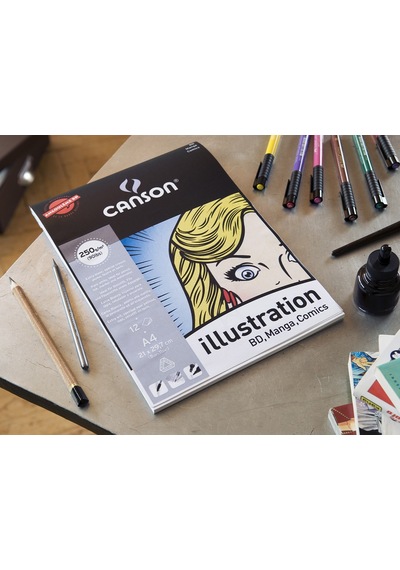 Canson A4-250 G İllustration Bd-manga-comics Defter 12 Yp.
