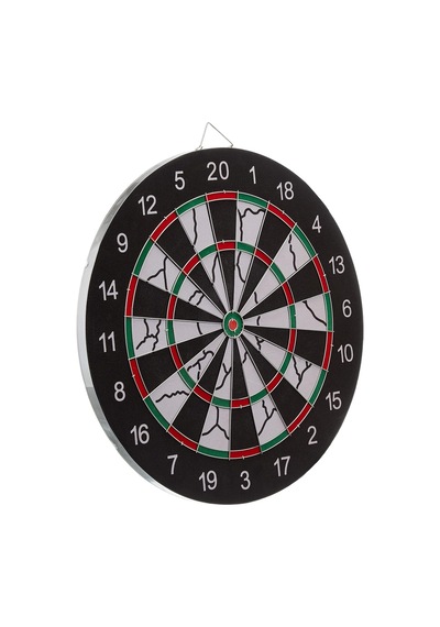 Delta Flocked Dart Seti 45 Cm 18 İnç Büyük Boy + 6 Dart Oku 18 Gr Hedef Tahtası