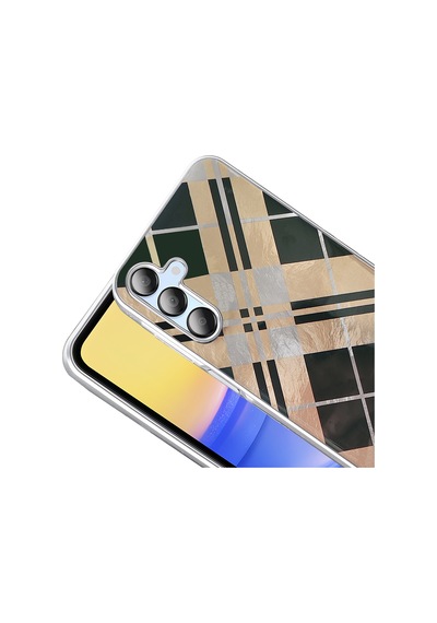 Samsung Uyumlu Galaxy A15 Kılıf Desenli Zore Mep Kapak Geometrik